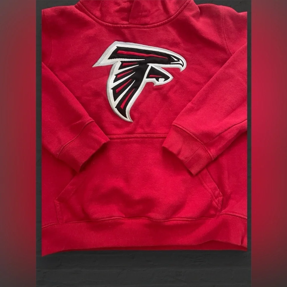 NFL Youth Boy's Medium Logo Team Color Fleece Hoodie, Atlanta Falcons